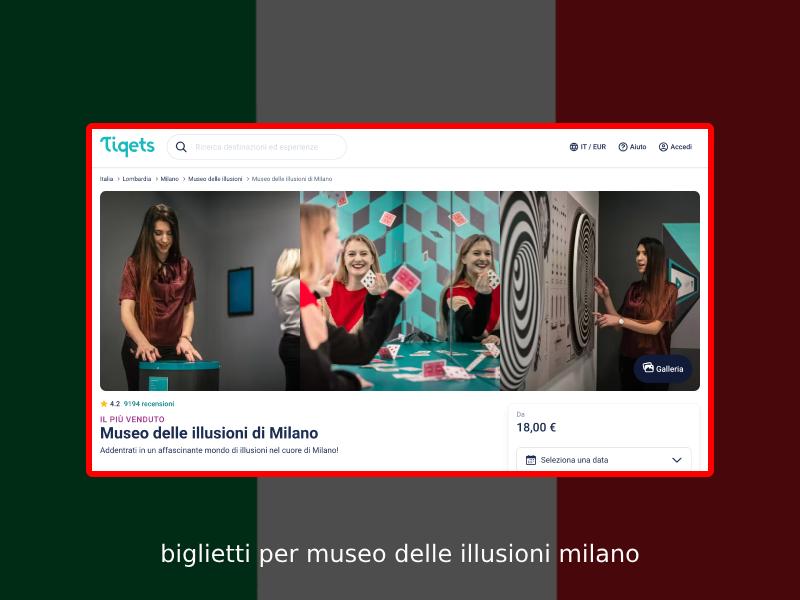 Biglietti Online per il Museo delle Illusioni